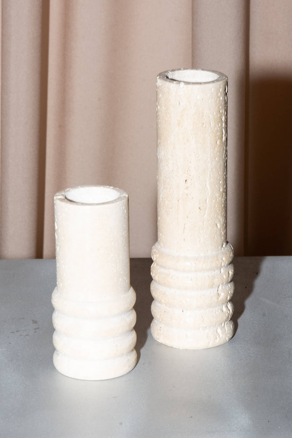 Olsson & Jensen Cleighton Travertine Vase - Tall