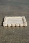 Scalloped Travertine Tray