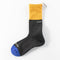 Hiker Trash - Zero Day Socks - Yellow/Charcoal/Blue