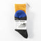 Hiker Trash - Zero Day Socks - Yellow/Charcoal/Blue