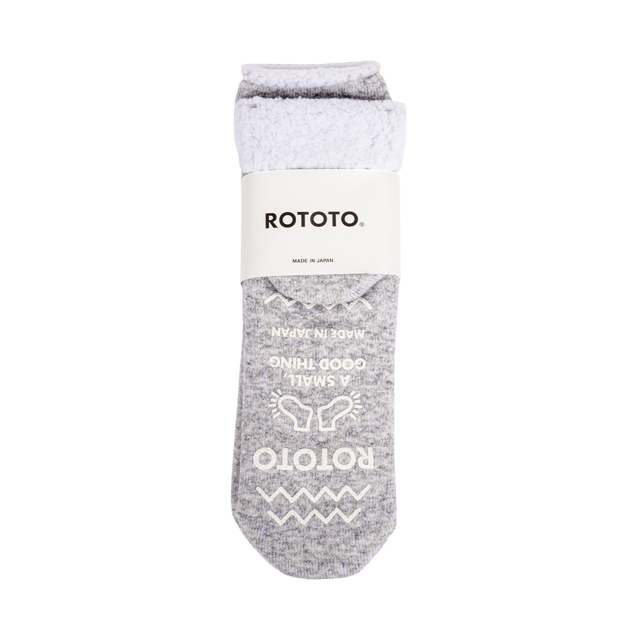 Double Face Room Socks "Thermo Fleece" - Grey