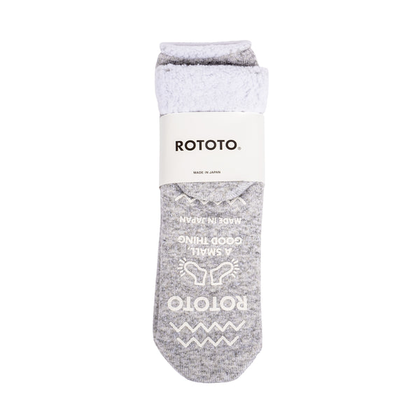 Double Face Room Socks "Thermo Fleece" - Grey