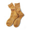 Washi Pile Crew Socks - Yellow