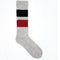 Retro Winter Outdoor Socks - Gray/Navy/Red